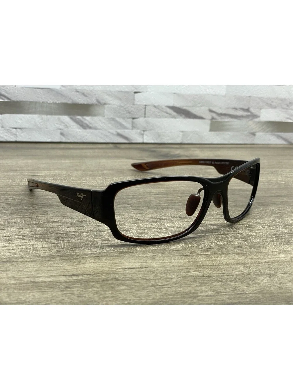 Maui Jim BAMBOO FOREST MJ-415-26B Brown Wrap Sunglasses 60-18 125 Japan *FRAMES